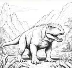 Omalovánky Dinosaurus v pravěku